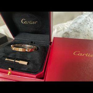 Cartier Love bracelet 4 diamond Rose Gold